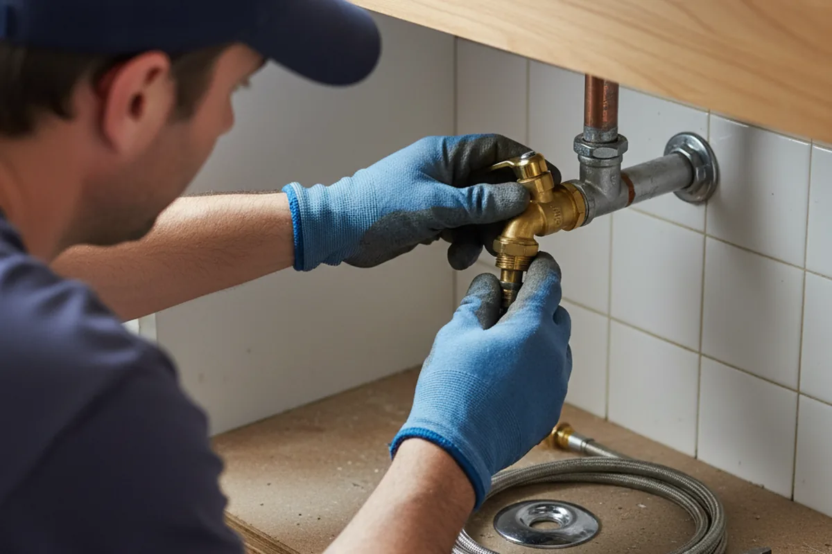 Shutoff valve and fitting work during Emergency Plumbing in Hope Valley